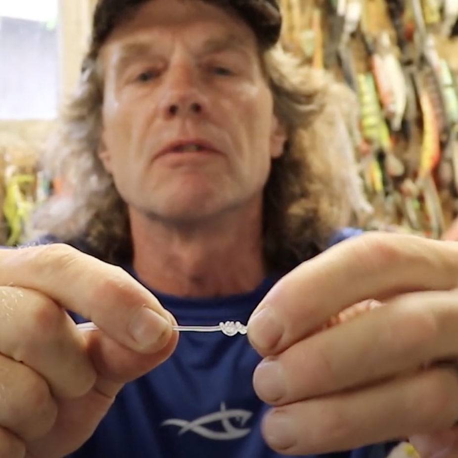 easiest knot to tie braid to fluorocarbon