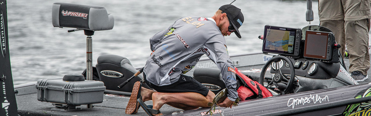 a fishing expert out on the water