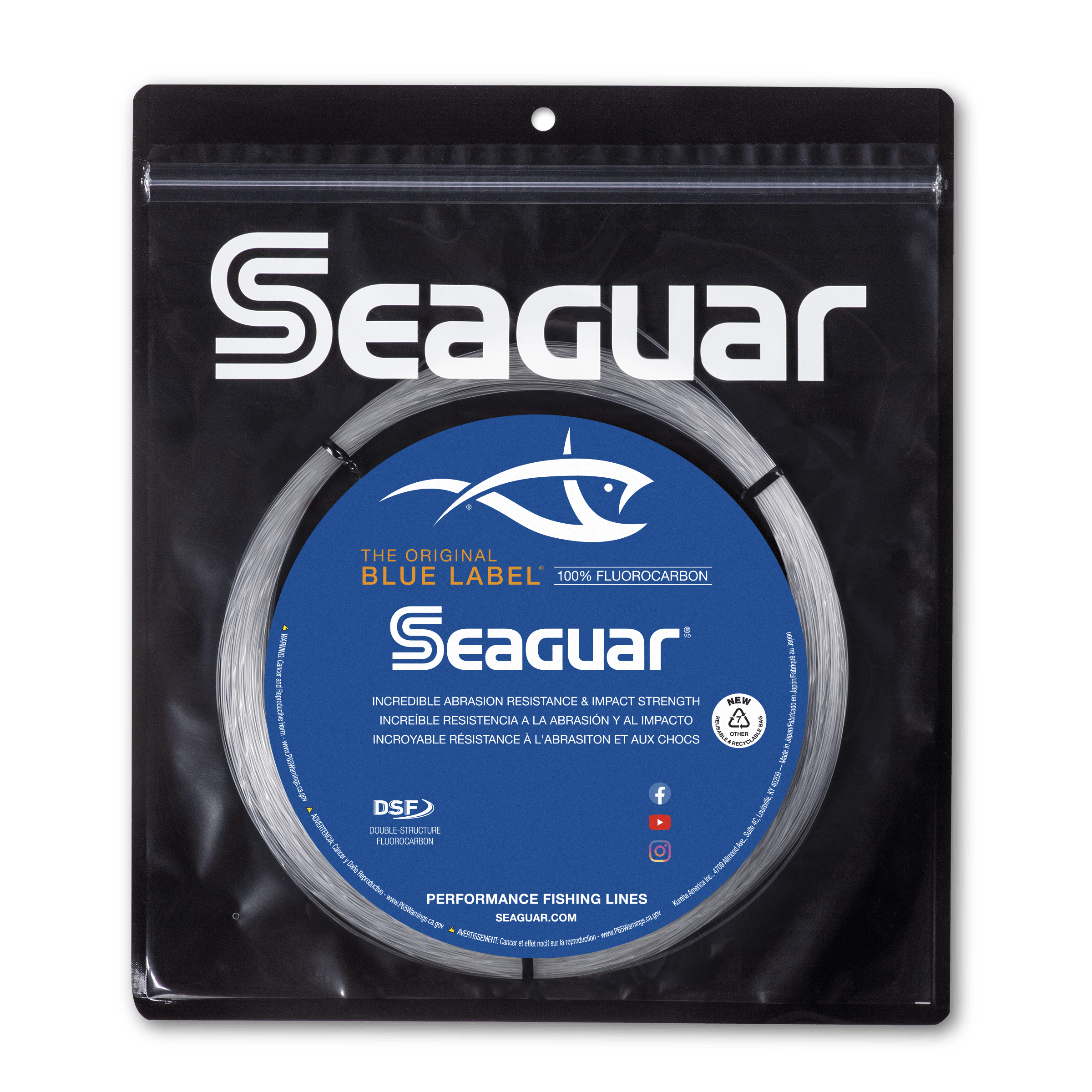 SEAGUAR RED LABEL Fluorocarbon Freshwater & Saltwater Fishing Line