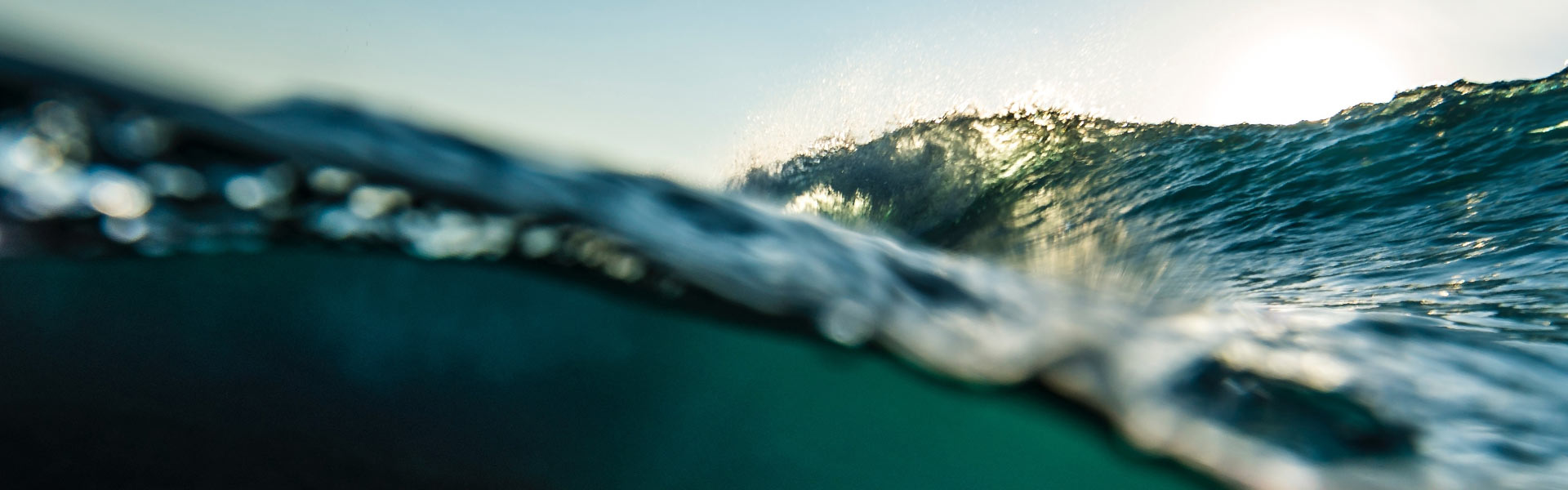 Close up image of a wave