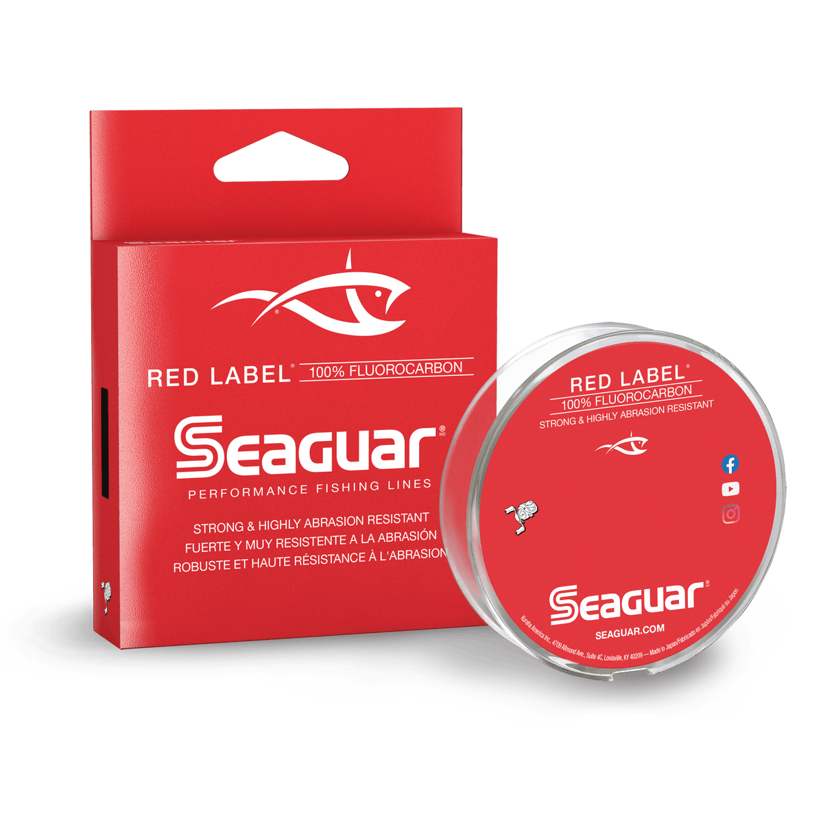 SEAGUAR Red LABELFLUOROCARBON Line 4LB-20LB Original Japan fishing line  183m 2023 New upgraded packaging - AliExpress