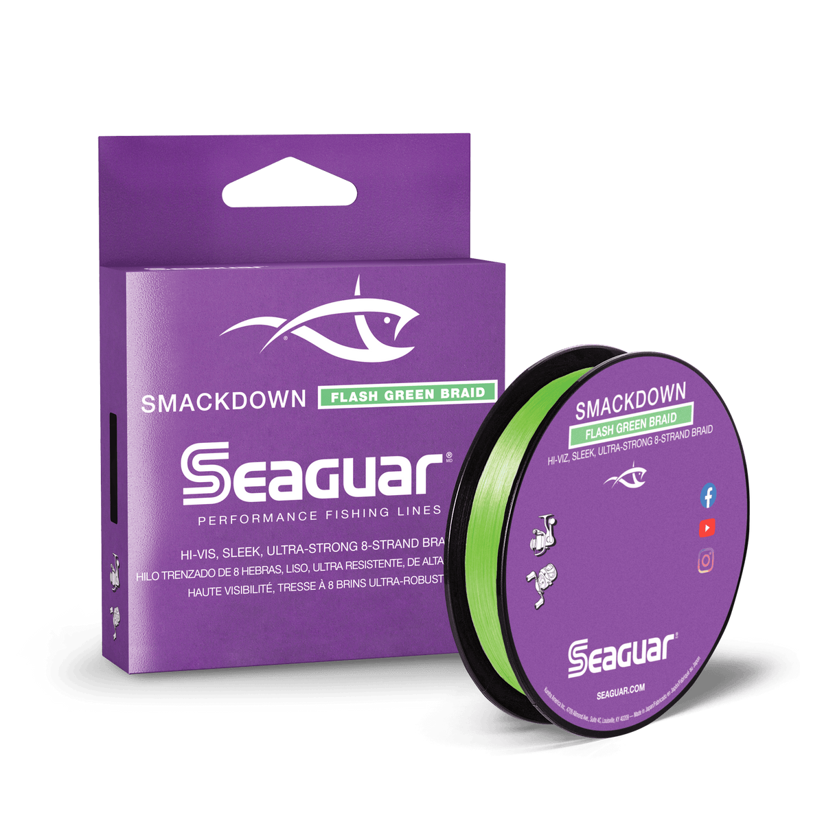 Smackdown Fluorocarbon Braid Lines l Freshwater l Seaguar