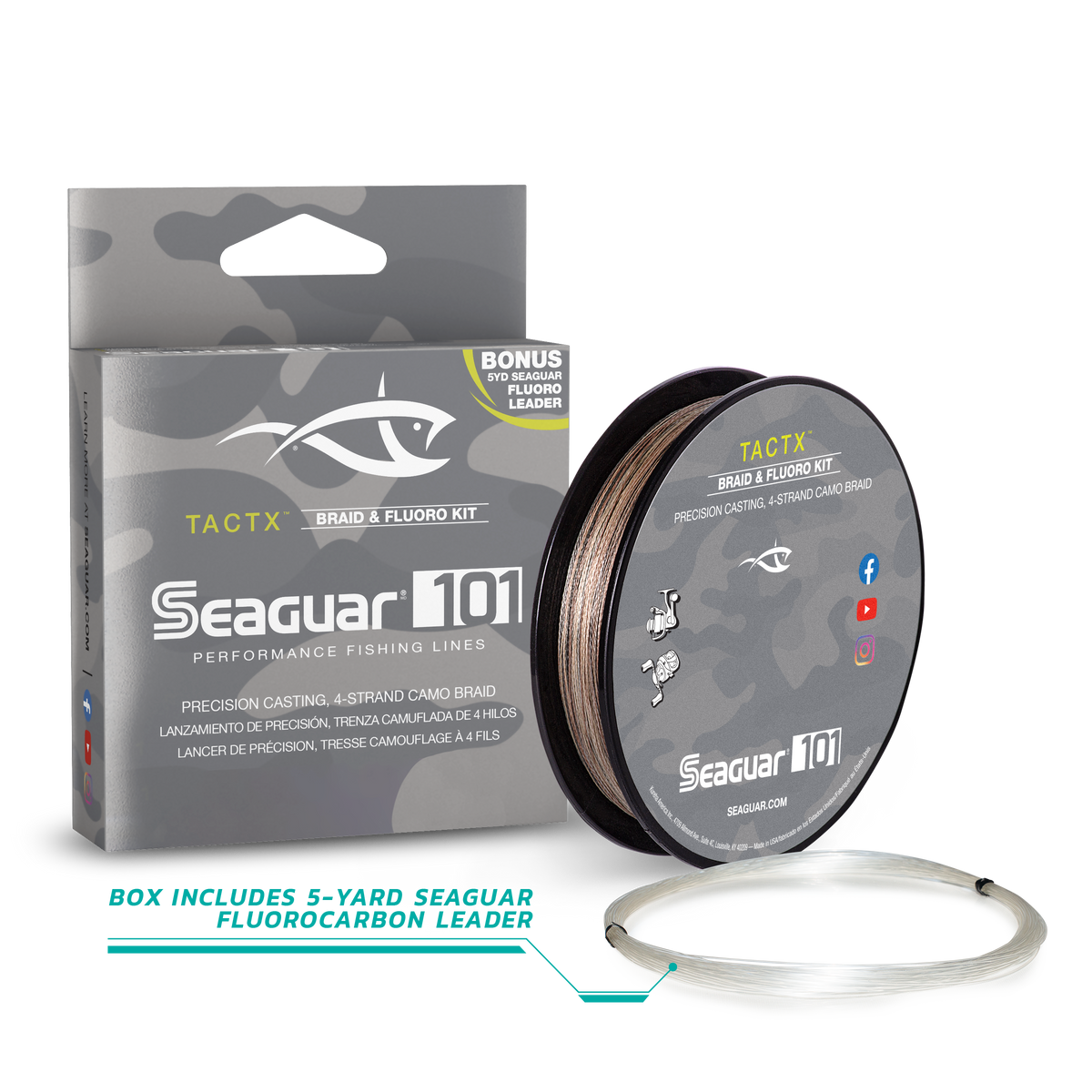seaguar braided fishing line TactX™ vintage fishing advertisement Hot off the press! granting unprecedented command over Model:GXRC74HF-C