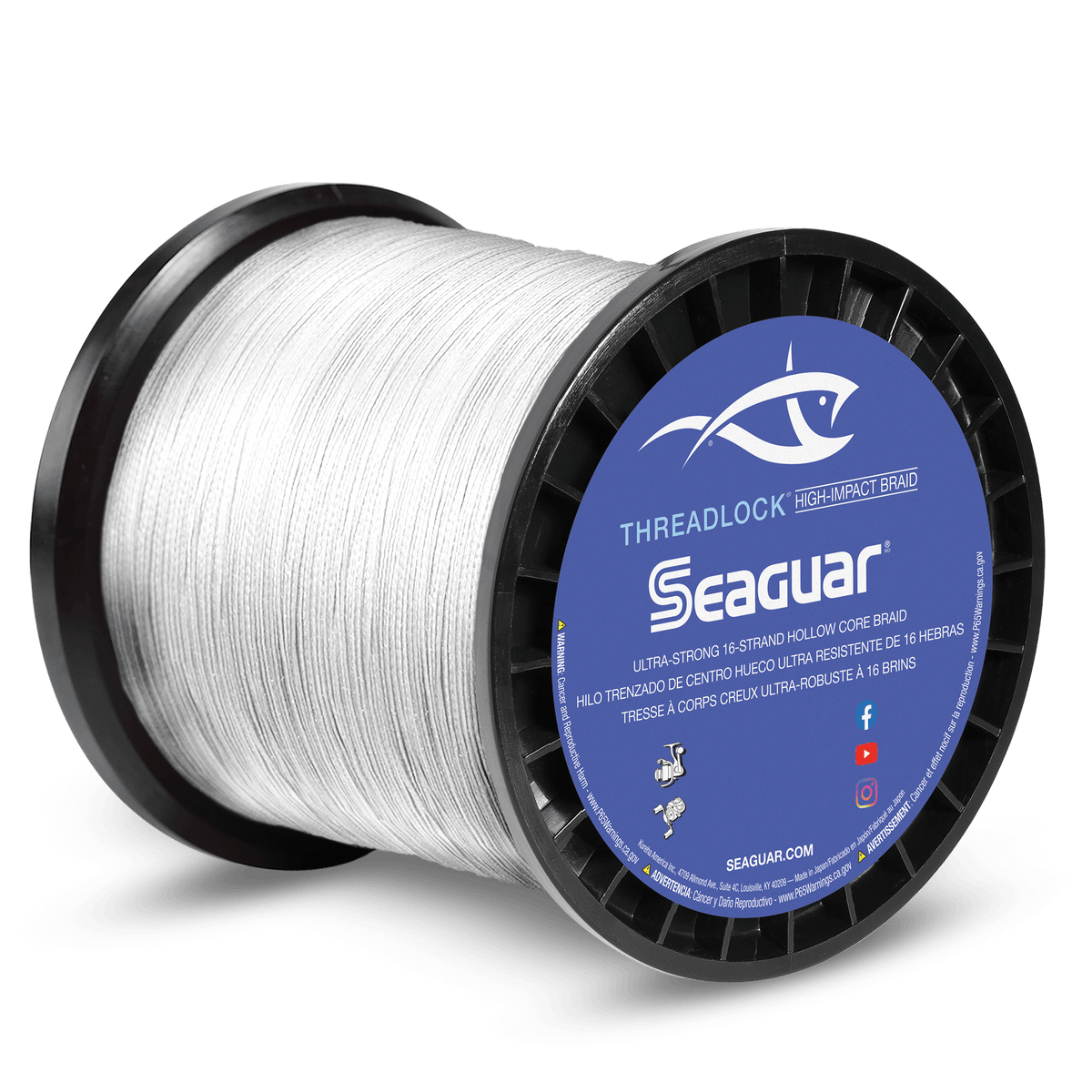 Seaguar Threadlock Hollow Core Thread Lock - 130lb 2500yds White